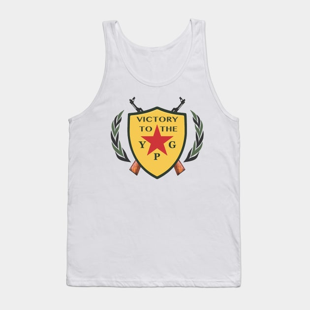 Victory to the YPG YPJ Tank Top by RichieDuprey